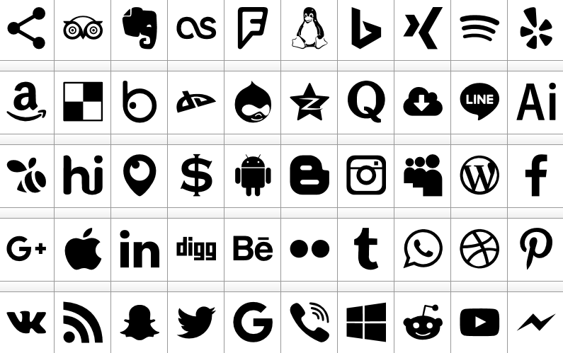 Type Icons font